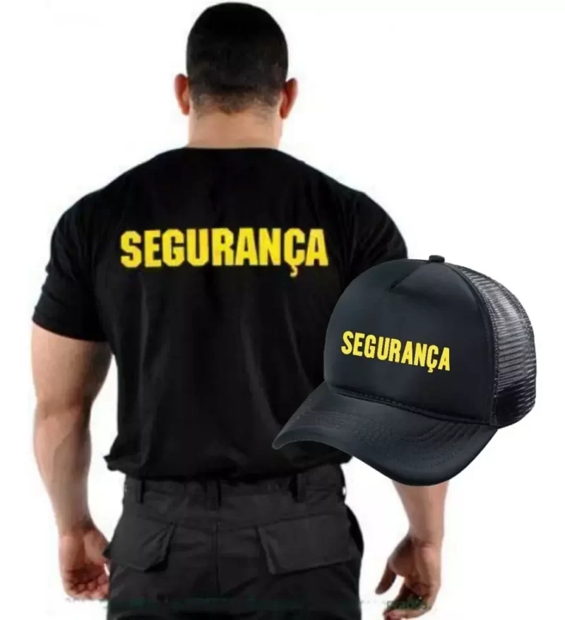 Kit Camiseta Segurança + Boné - Preto - Image 2