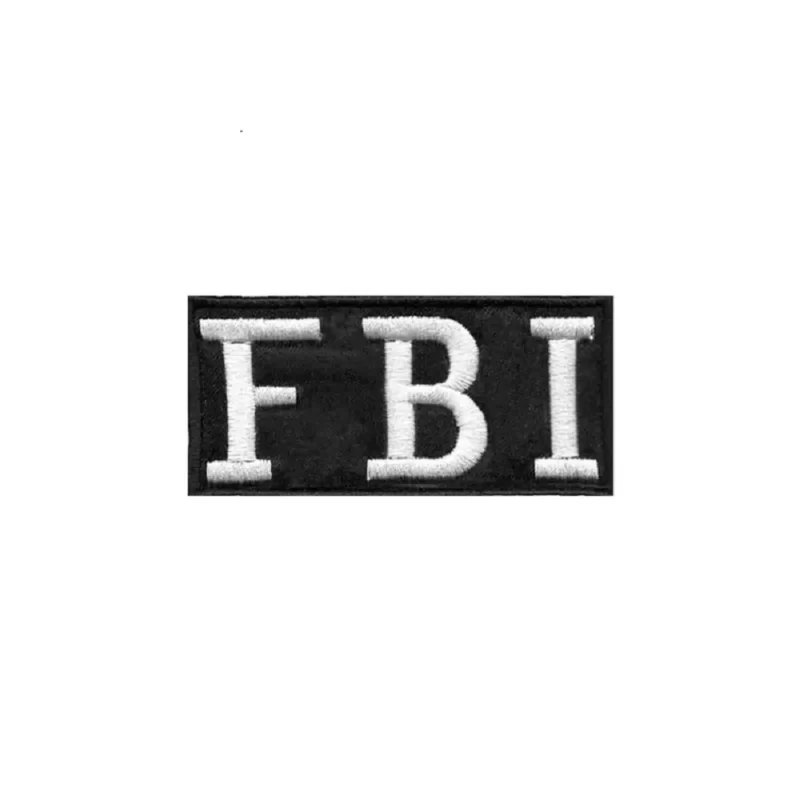 Bordado com fecho de contato FBI